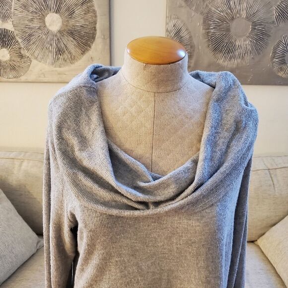 Karen Kane Convertible Neck Top sz XL in Grey - Picture 3 of 10